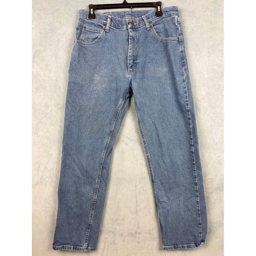 Wrangler Premium Quality Comfort Straight Leg Jeans Blue 34x29 1096FXVDB